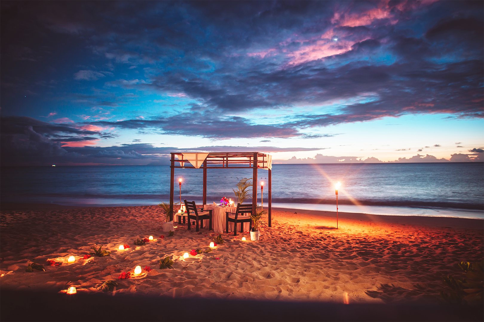 Private Romantic Beach Dinners For Two